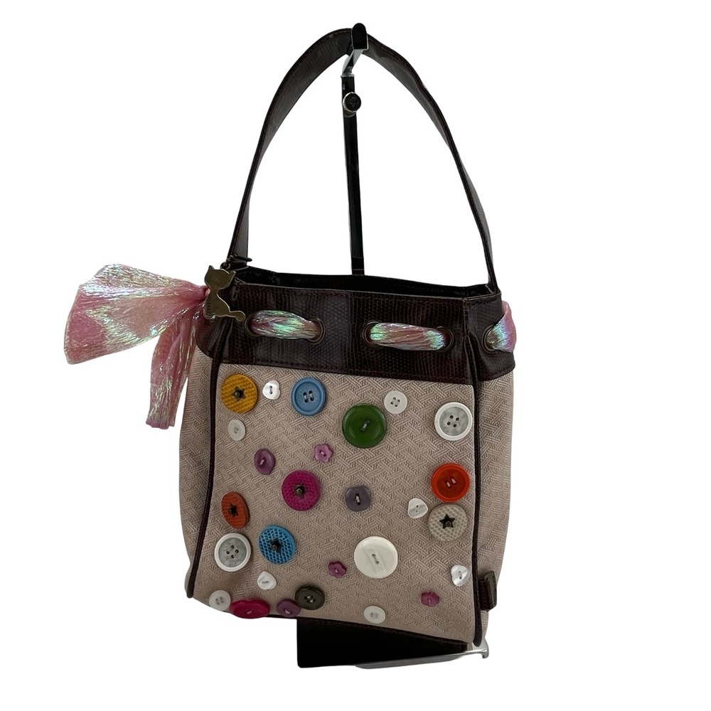 Lollipop Colorful Button-Embellished Women's Shoulder Bag
